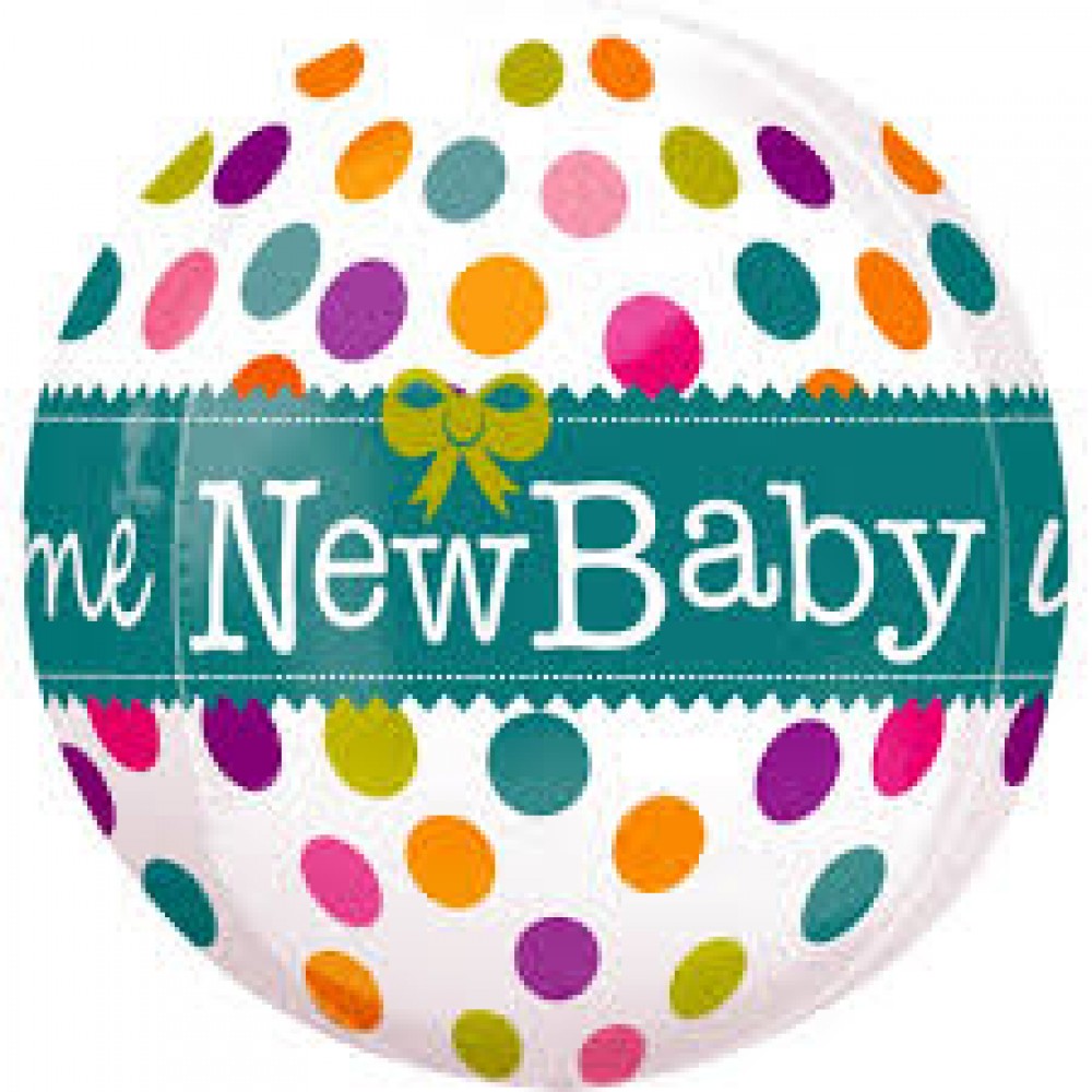 NEW BABY ORBZ FOIL BALLOON [43 CM X 45 CM]