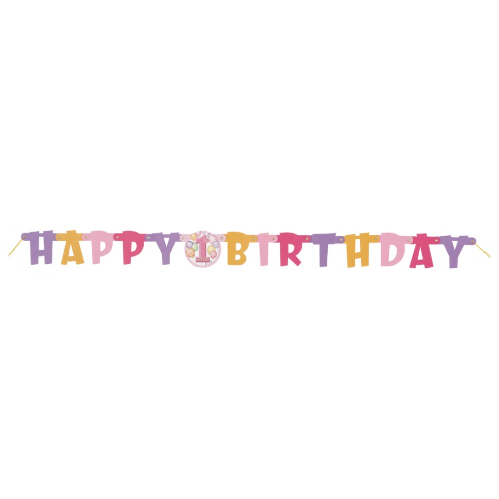 “HAPPY FIRST BIRTHDAY” BANNER (1 TMX, 1,19 M) 